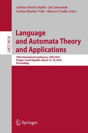 Cover of the book Language and Automata Theory and Applications by Pratima Bajpai