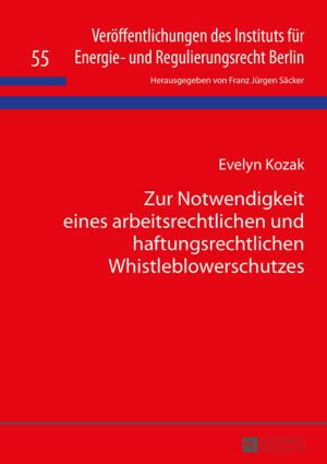 Cover of the book Zur Notwendigkeit eines arbeitsrechtlichen und haftungsrechtlichen Whistleblowerschutzes by Christian Gellinek