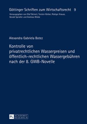 Cover of the book Kontrolle von privatrechtlichen Wasserpreisen und oeffentlich-rechtlichen Wassergebuehren nach der 8. GWB-Novelle by Amity Reading
