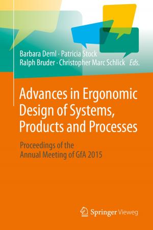 Cover of Advances in Ergonomic Design of Systems, Products and Processes