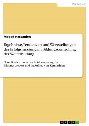 Cover of the book Ergebnisse, Tendenzen und Wertstellungen der Erfolgsmessung im Bildungscontrolling der Weiterbildung by Lena Müller