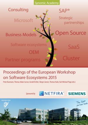 Cover of the book Proceedings of the European Workshop on Software Ecosystems 2015 by Pierre-Alexis Ponson du Terrail