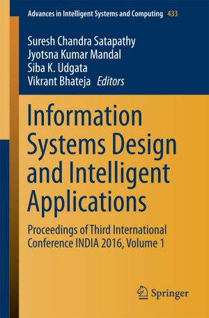 Cover of the book Information Systems Design and Intelligent Applications by Aashish Srivastava