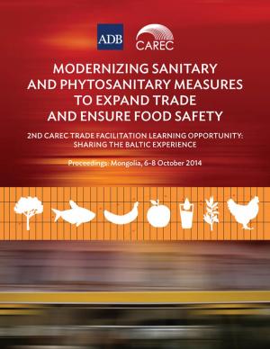 Cover of the book Modernizing Sanitary and Phytosanitary Measures to Expand Trade and Ensure Food Safety by Asian Development Bank