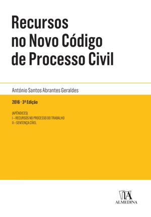 Cover of Recursos no Novo Código de Processo Civil - 3.ª Edição