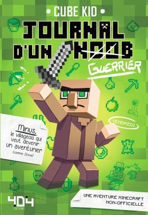 Book cover of Journal d'un noob (guerrier) - Minecraft