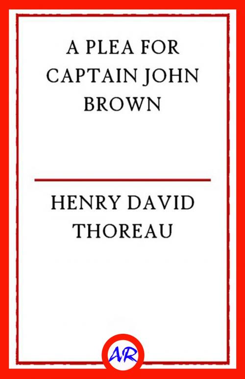 Cover of the book A Plea for Captain John Brown by Henry David Thoreau, @AnnieRoseBooks