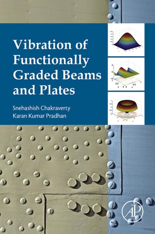 Cover of the book Vibration of Functionally Graded Beams and Plates by Snehashish Chakraverty, Karan Kumar Pradhan, Elsevier Science