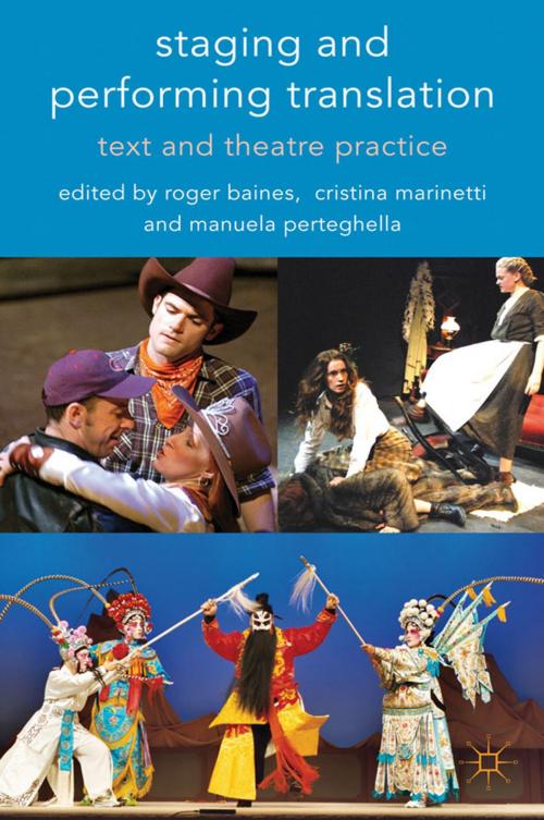 Cover of the book Staging and Performing Translation by , Palgrave Macmillan UK