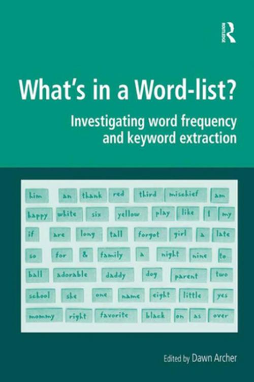 Cover of the book What's in a Word-list? by , Taylor and Francis