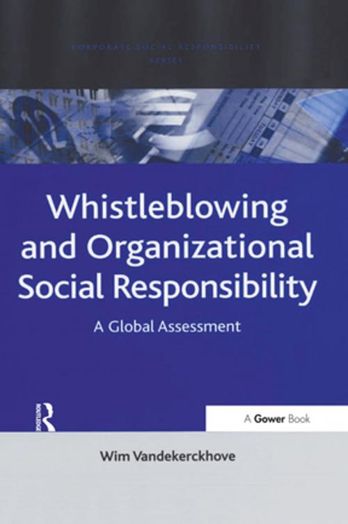 Cover of the book Whistleblowing and Organizational Social Responsibility by Wim Vandekerckhove, Taylor and Francis