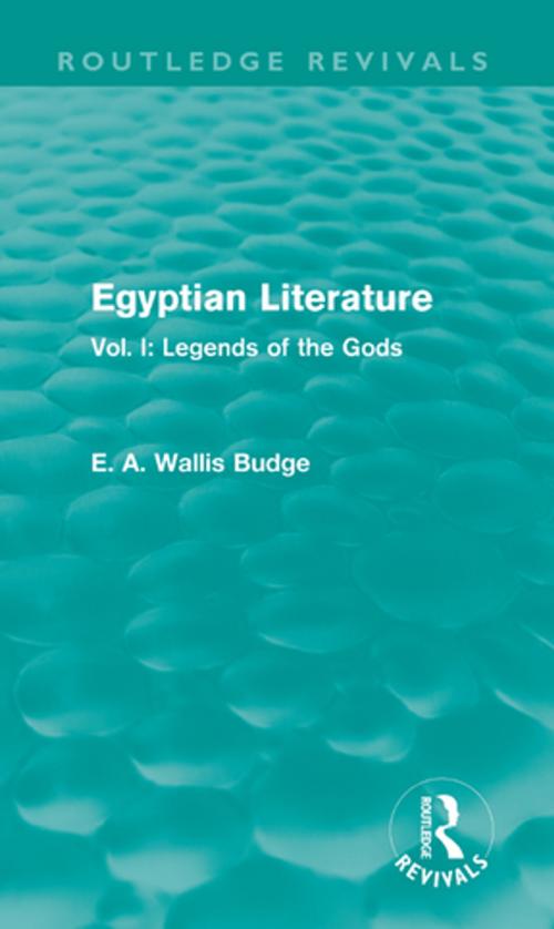 Cover of the book Egyptian Literature (Routledge Revivals) by E.A. Wallis Budge, Taylor and Francis