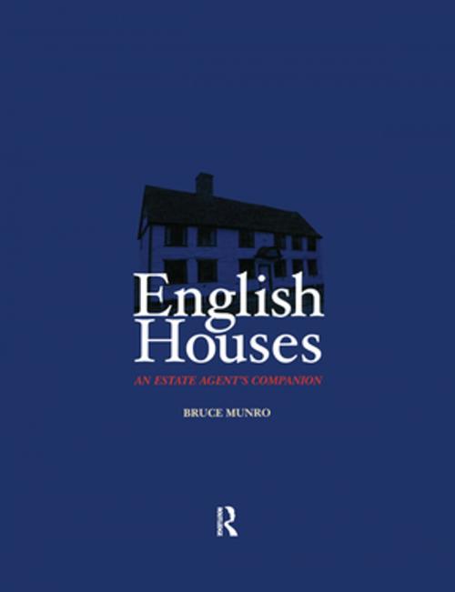 Cover of the book English Houses by Bruce Munro, CRC Press
