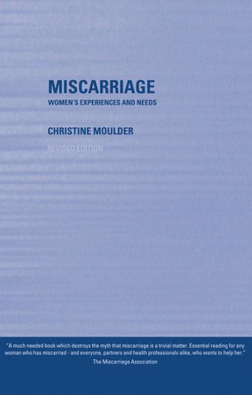Cover of the book Miscarriage by Christine Moulder, Taylor and Francis
