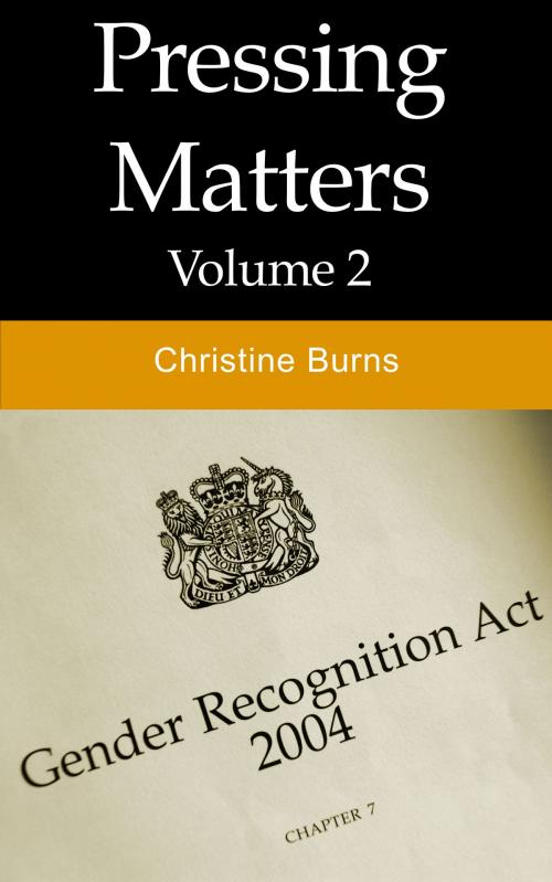 Cover of the book Pressing Matters (Vol 2) by Christine Burns, Christine Burns