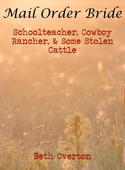 Cover of the book Mail Order Bride: Schoolteacher, Cowboy Rancher, & Some Stolen Cattle by Beth Overton, Beth Overton