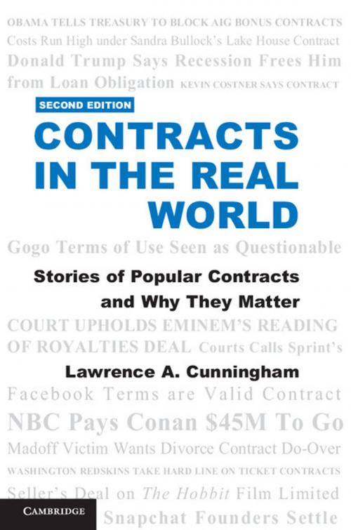 Cover of the book Contracts in the Real World by Lawrence A. Cunningham, Cambridge University Press