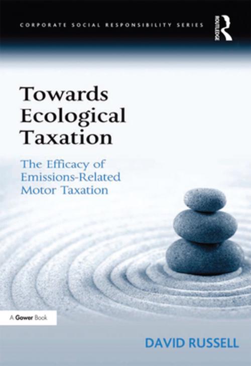 Cover of the book Towards Ecological Taxation by David Russell, Taylor and Francis