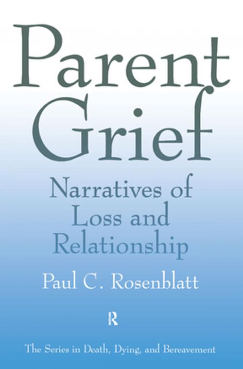 Cover of the book Parent Grief by Paul C. Rosenblatt, Taylor and Francis