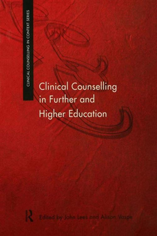 Cover of the book Clinical Counselling in Further and Higher Education by , Taylor and Francis