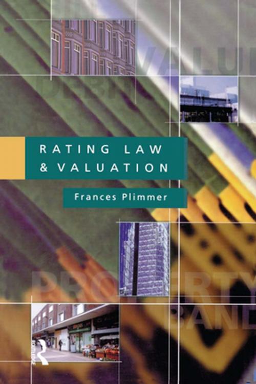 Cover of the book Rating Law and Valuation by Frances A.S. Plimmer, CRC Press