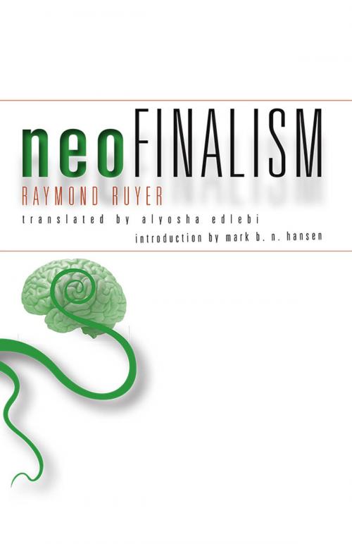 Cover of the book Neofinalism by Raymond Ruyer, University of Minnesota Press