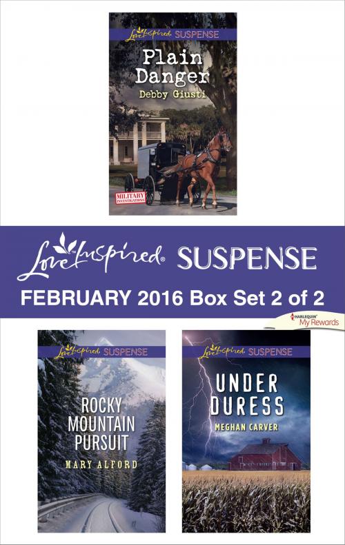 Cover of the book Love Inspired Suspense February 2016 - Box Set 2 of 2 by Debby Giusti, Mary Alford, Meghan Carver, Harlequin
