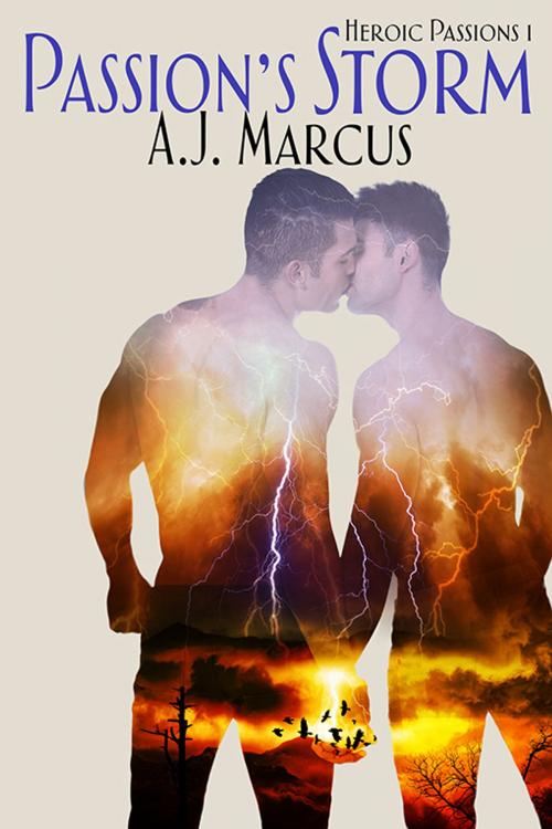 Cover of the book Passion’s Storm by A.J. Marcus, eXtasy Books Inc