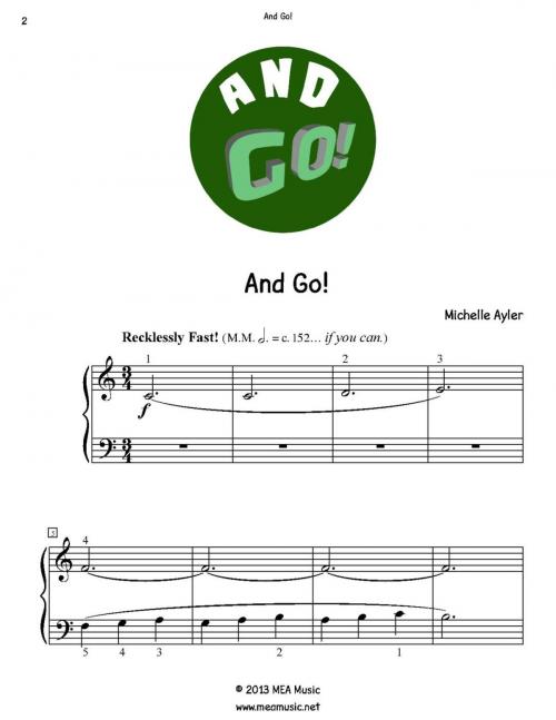 Cover of the book And Go by Michelle Ayler, MEA Music