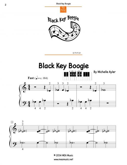 Cover of the book Black Key Boogie by Michelle Ayler, MEA Music