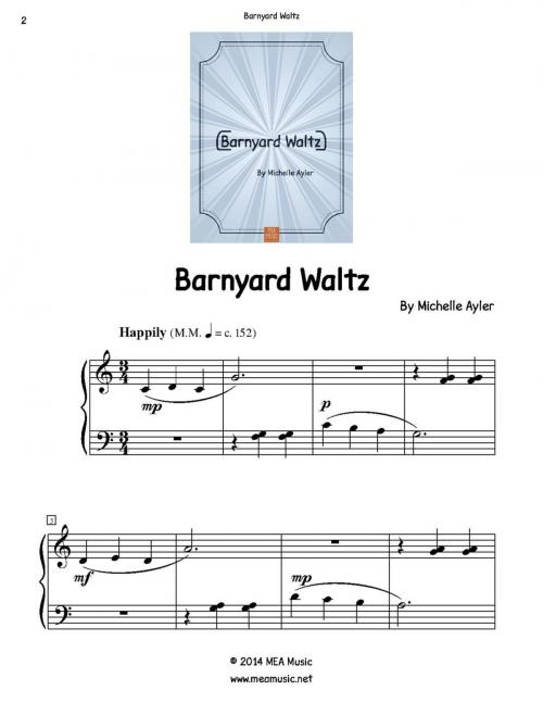 Cover of the book Barnyard Waltz by Michelle Ayler, MEA Music