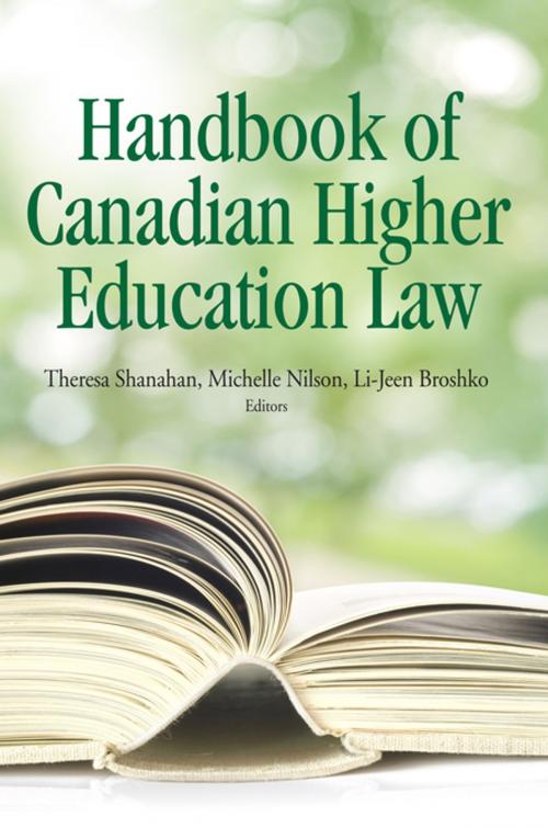 Cover of the book The Handbook of Canadian Higher Education by , MQUP