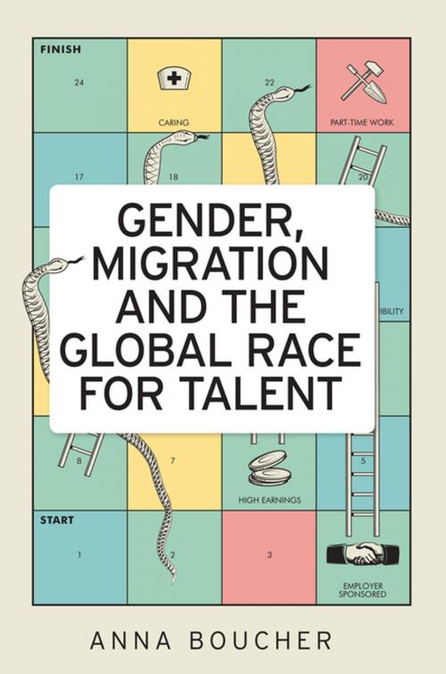 Cover of the book Gender, migration and the global race for talent by Anna Boucher, Manchester University Press