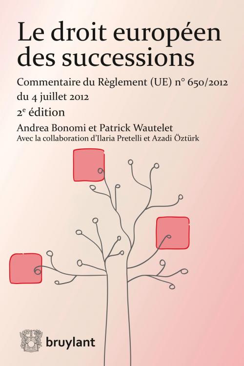 Cover of the book Le droit européen des successions by Andrea Bonomi, Patrick Wautelet, Azadi Oztürk, Ilaria Pretelli, Bruylant
