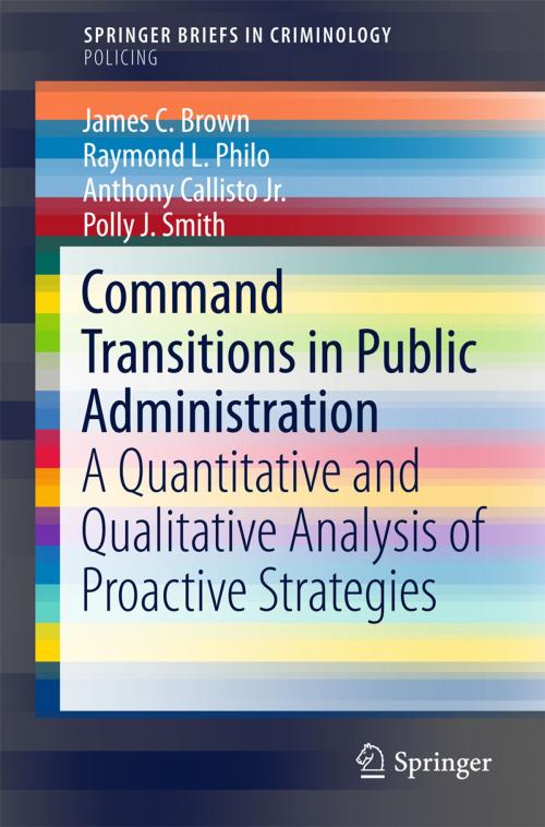 Cover of the book Command Transitions in Public Administration by James C. Brown, Raymond L. Philo, Anthony Callisto Jr., Polly J. Smith, Springer International Publishing