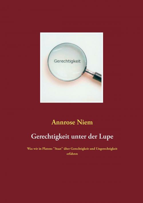 Cover of the book Gerechtigkeit unter der Lupe by Annrose Niem, Books on Demand