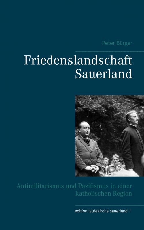 Cover of the book Friedenslandschaft Sauerland by Peter Bürger, Books on Demand