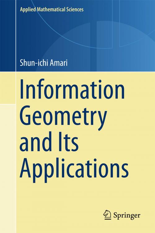 Cover of the book Information Geometry and Its Applications by Shun-ichi Amari, Springer Japan