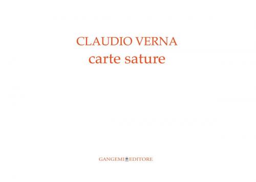 Cover of the book Claudio Verna. Carte sature by Mara Coccia, Gangemi Editore
