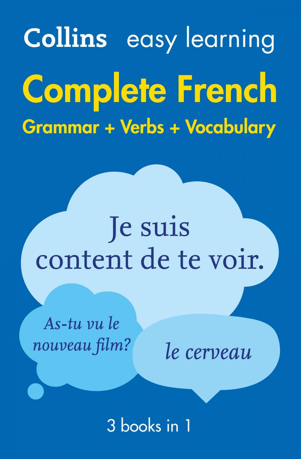 Big bigCover of Easy Learning French Complete Grammar, Verbs and Vocabulary (3 books in 1)