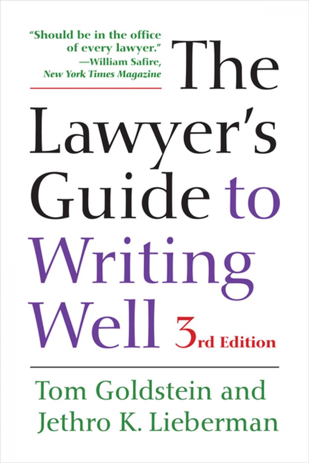 Big bigCover of The Lawyer's Guide to Writing Well