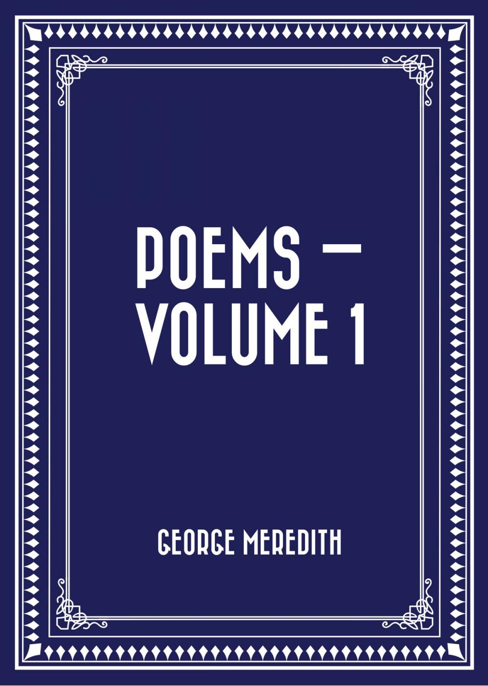 Big bigCover of Poems — Volume 1