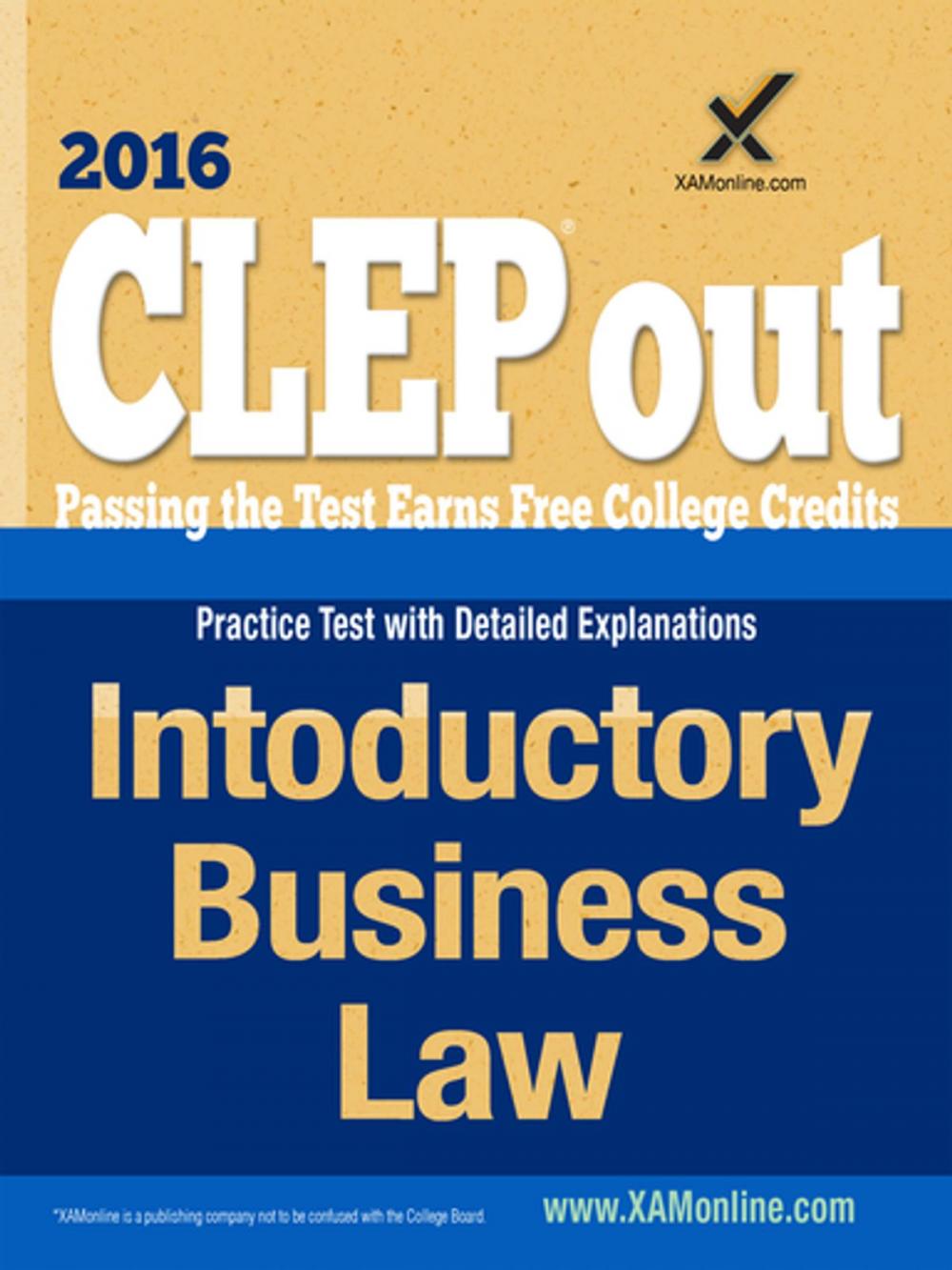 Big bigCover of CLEP Introductory Business Law