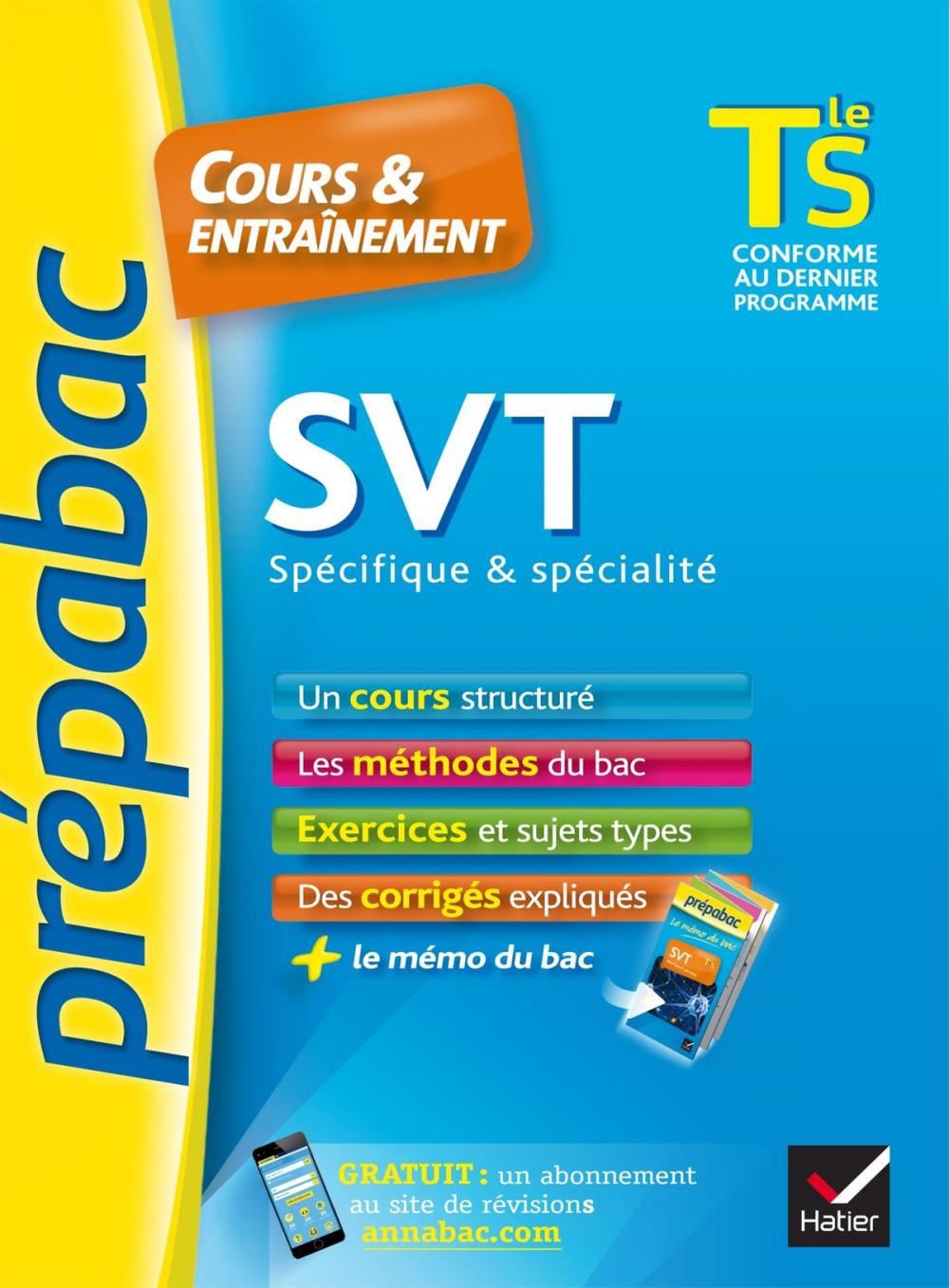 Big bigCover of SVT Tle S spécifique & spécialité - Prépabac Cours & entraînement