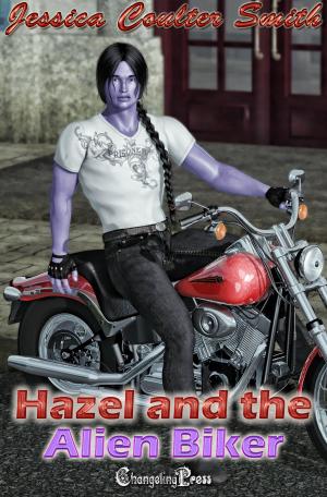 Cover of the book Hazel and the Alien Biker (Intergalactic Brides 5) by Harley Wylde, Jessica Coulter Smith