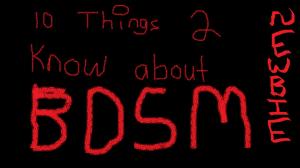 Book cover of 10 things to know about bdsm for newbies