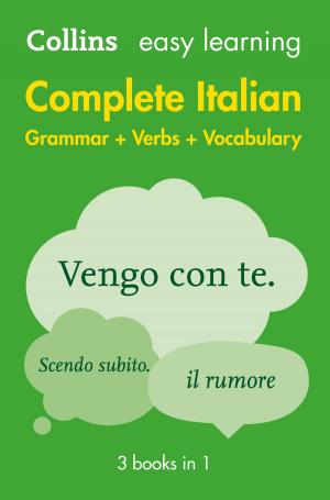 Cover of Easy Learning Italian Complete Grammar, Verbs and Vocabulary (3 books in 1)