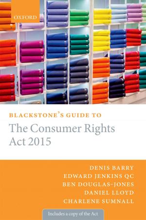 Book cover of Blackstone's Guide to the Consumer Rights Act 2015