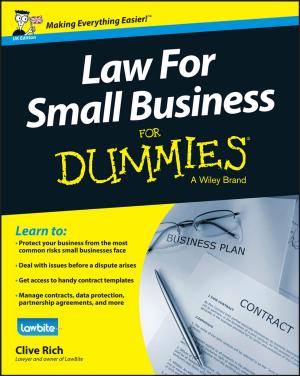 Cover of the book Law for Small Business For Dummies - UK by Mike Davis, Jacky Hanson, Mike Dickinson, Lorna Lees, Mark Pimblett
