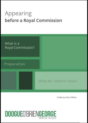 bigCover of the book Appearing Before a Royal Commission by 
